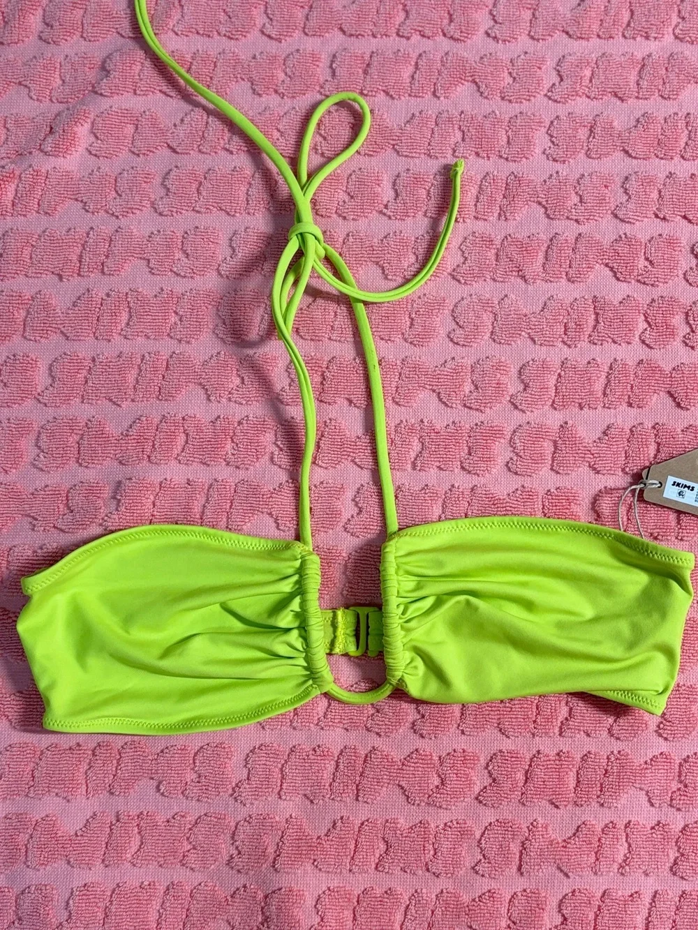 💚 SKIMS Signature Swim U Wire Halter Top | Sphene | 2X | NWT 🏷️
